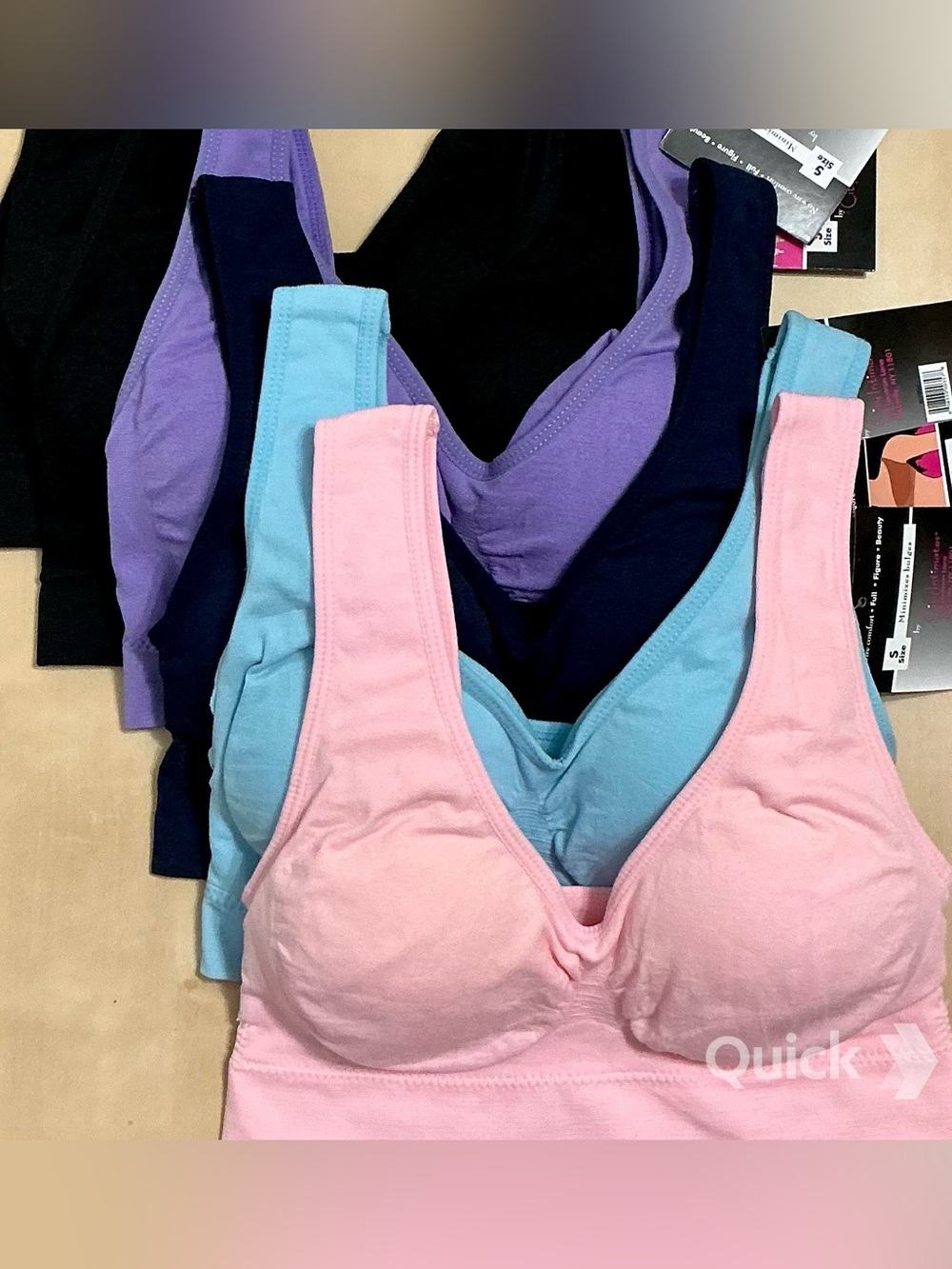 S - NWT 6 pcs Wireless Sports Bras